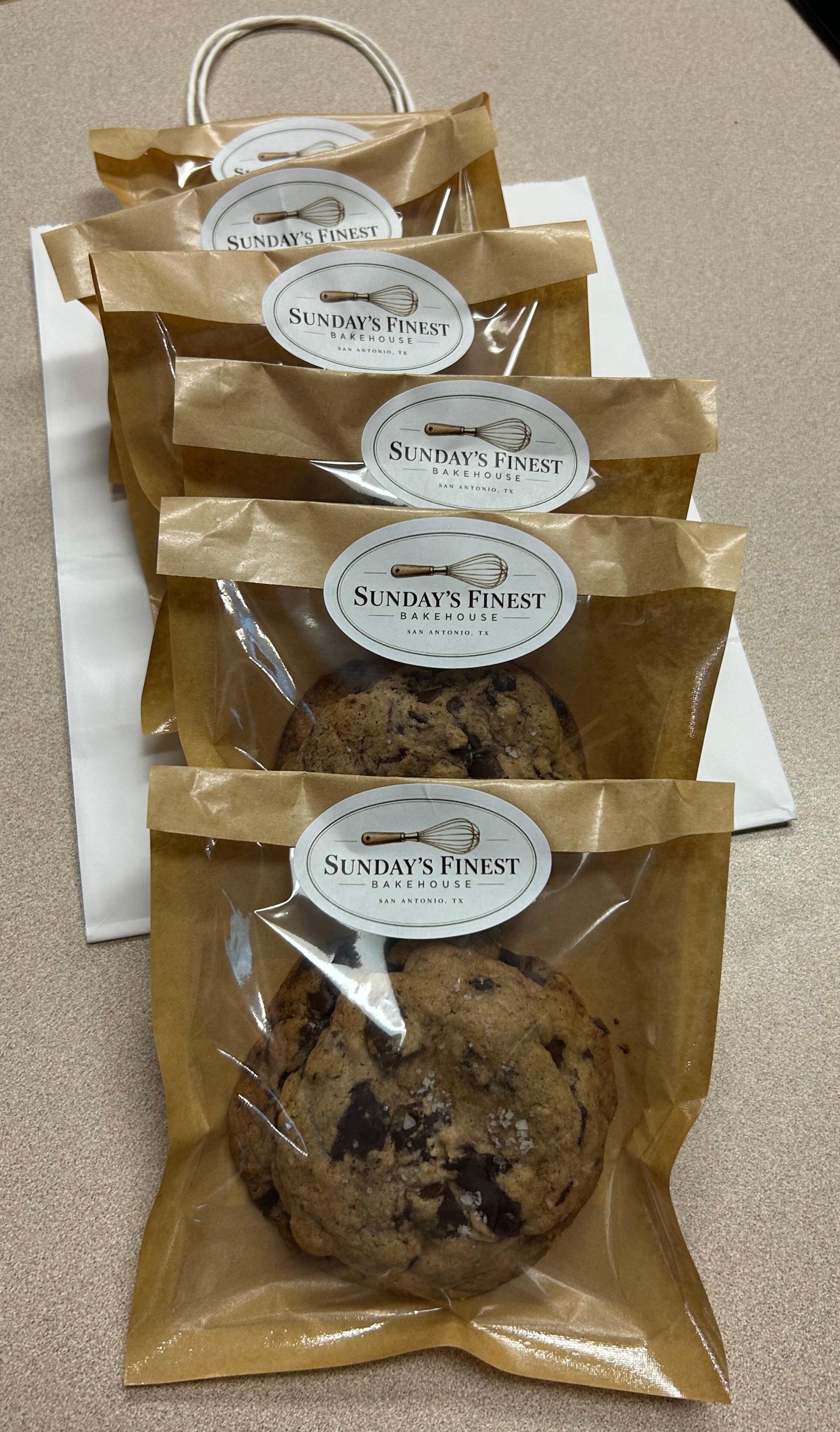 Browned butter, dark chocolate chunk cookie.